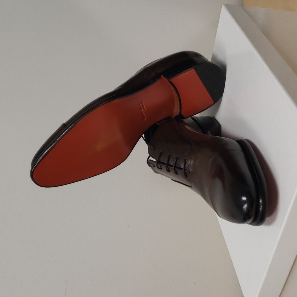 Santoni Isaac Cap Toe Oxford Shoes- Brand New